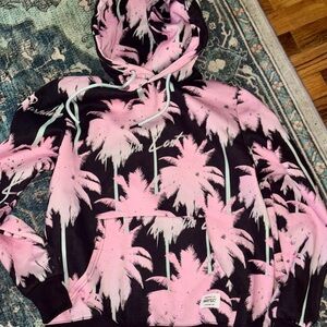 Pink Palm Tree Hoodie Miami Vice vapor wave#streetwear#WeSC#rarevibe#beachnight